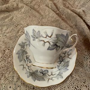 Silver Maple Tea Cup and Saucer